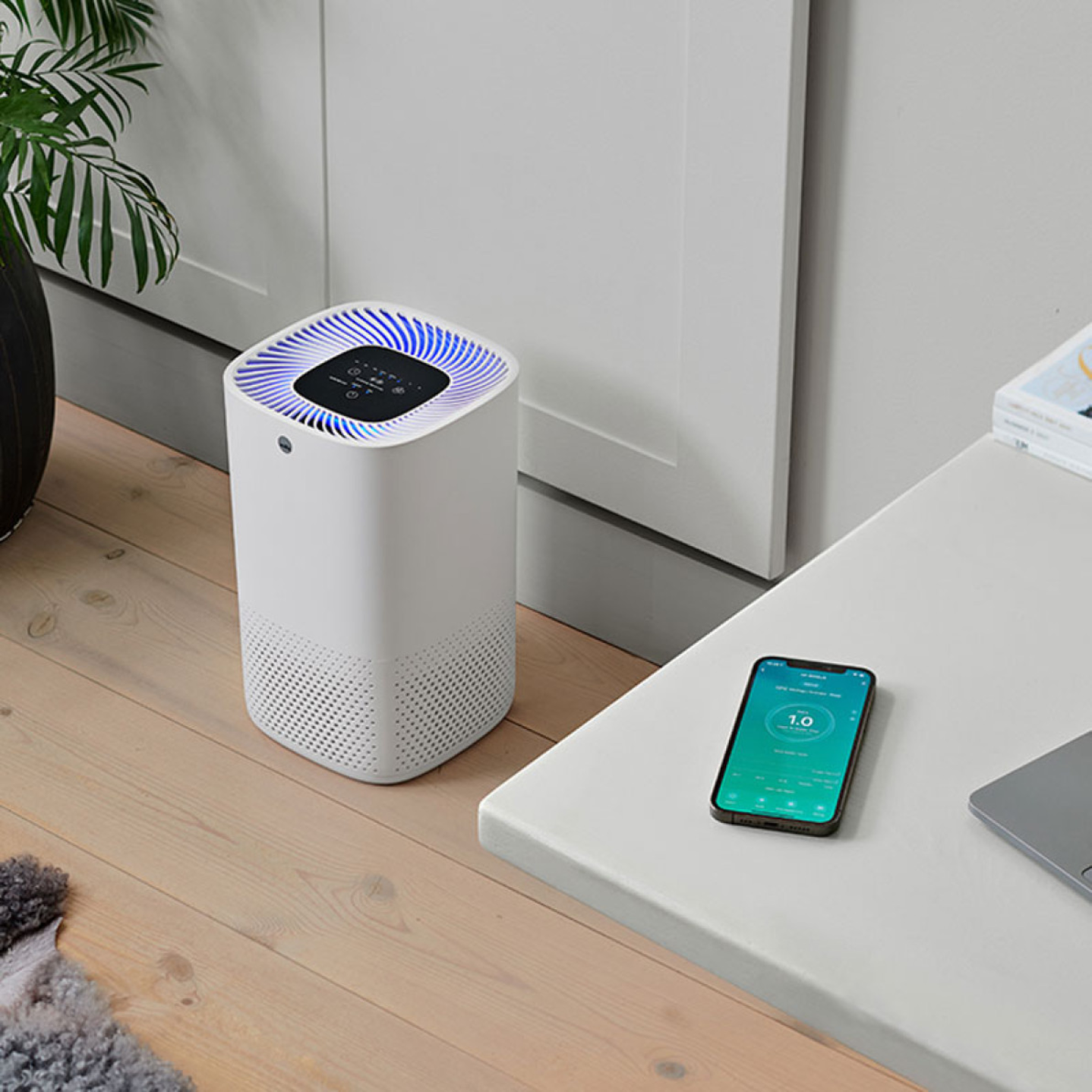 AirSync™ AV-99C – Smart luftrenare med HEPA-filter, luftkvalitetssensor och appstyrning